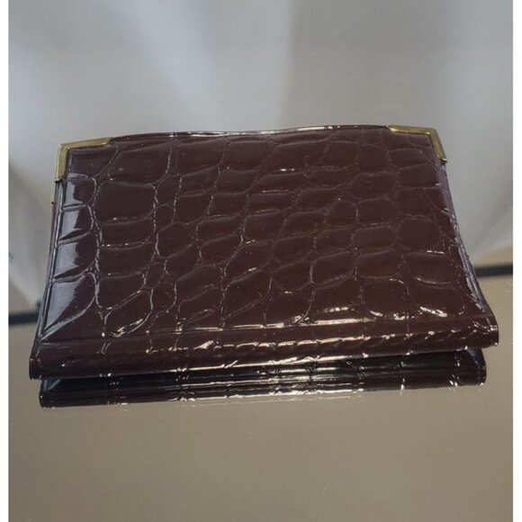 Photo Album Leather Alligator Design Cover Brown 4x3 - Picture 1 of 3